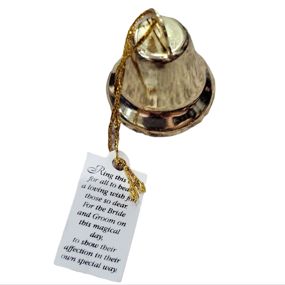 New Vintage Modern Romance Gold Bridal Bells 3 Boxes